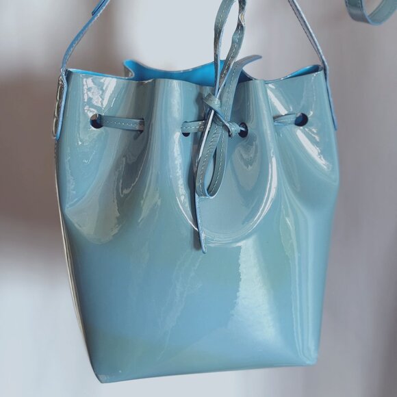Mansur Gavriel Bucket Bag ~ Pool Blue - Picture 1 of 5